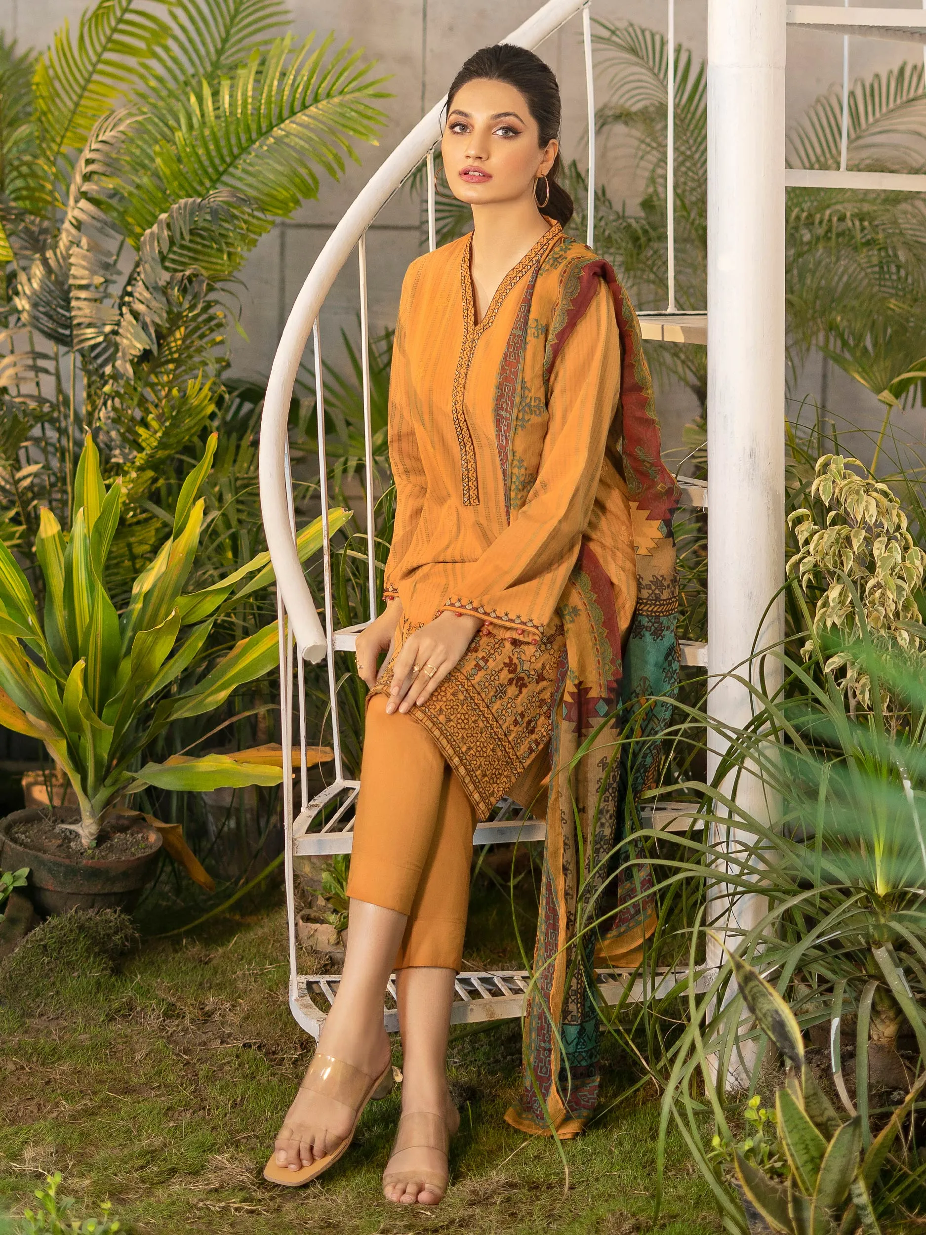 2 Piece Embroidered Khaadi Suit