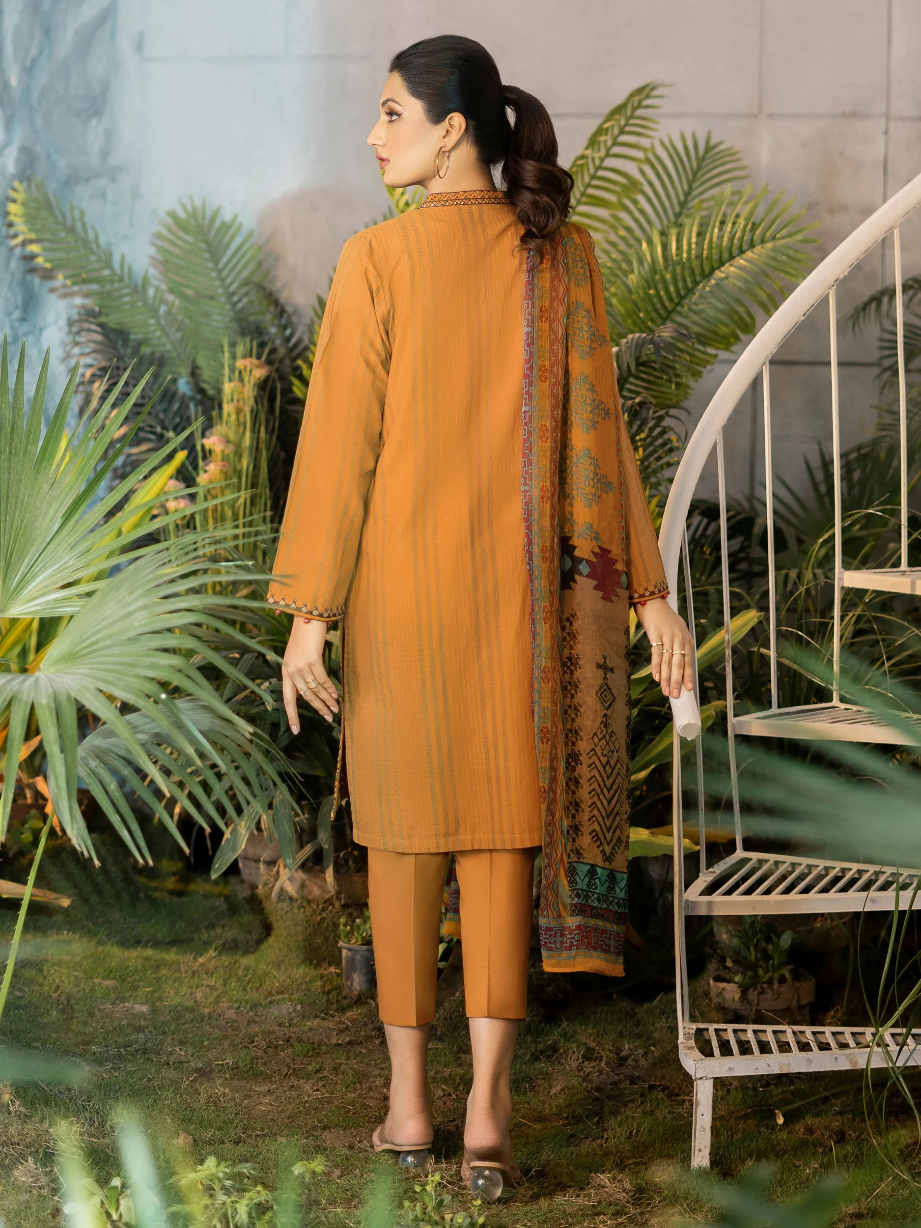 2 Piece Embroidered Khaadi Suit