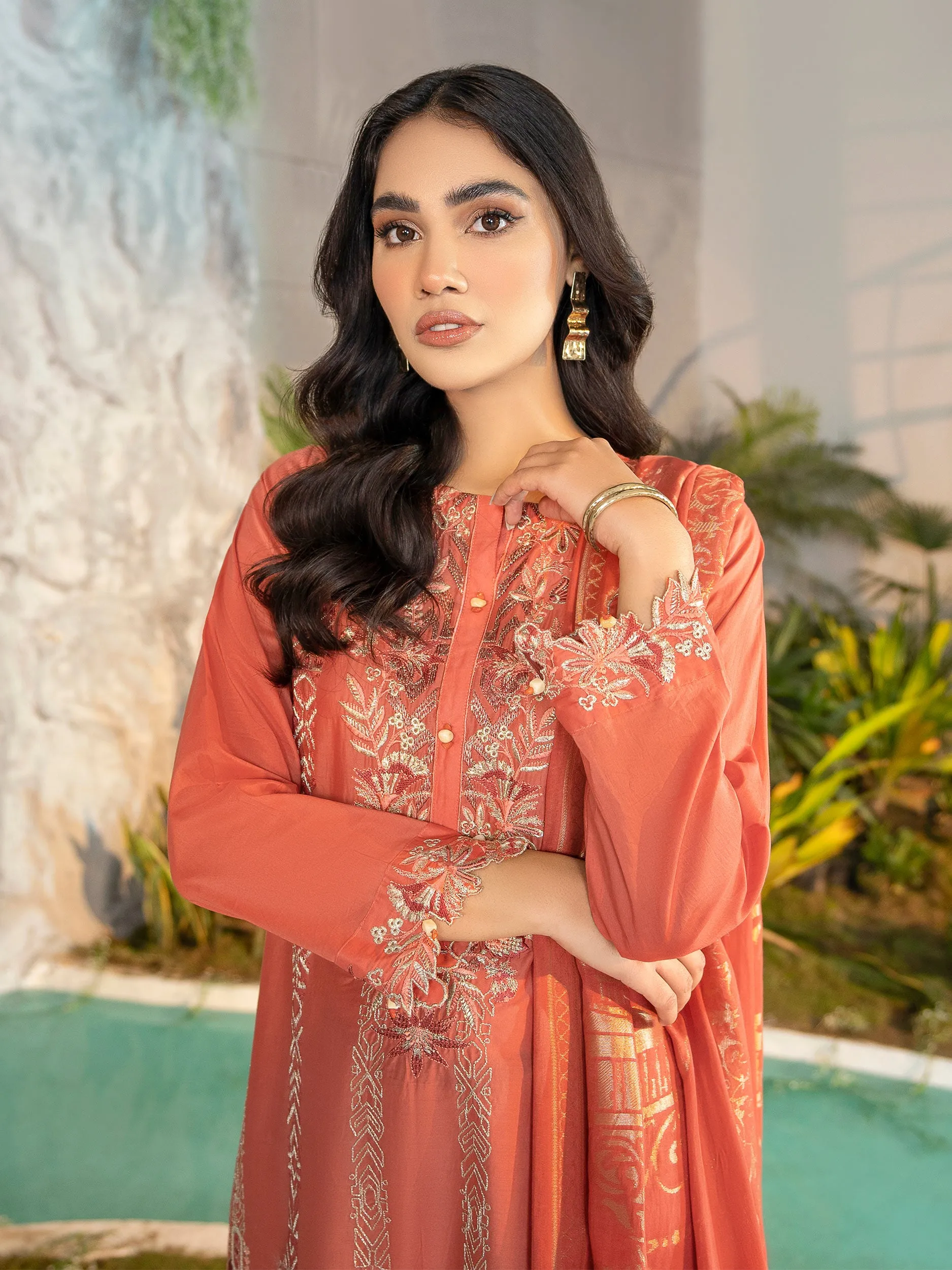 2 Piece Embroidered Lawn Suit