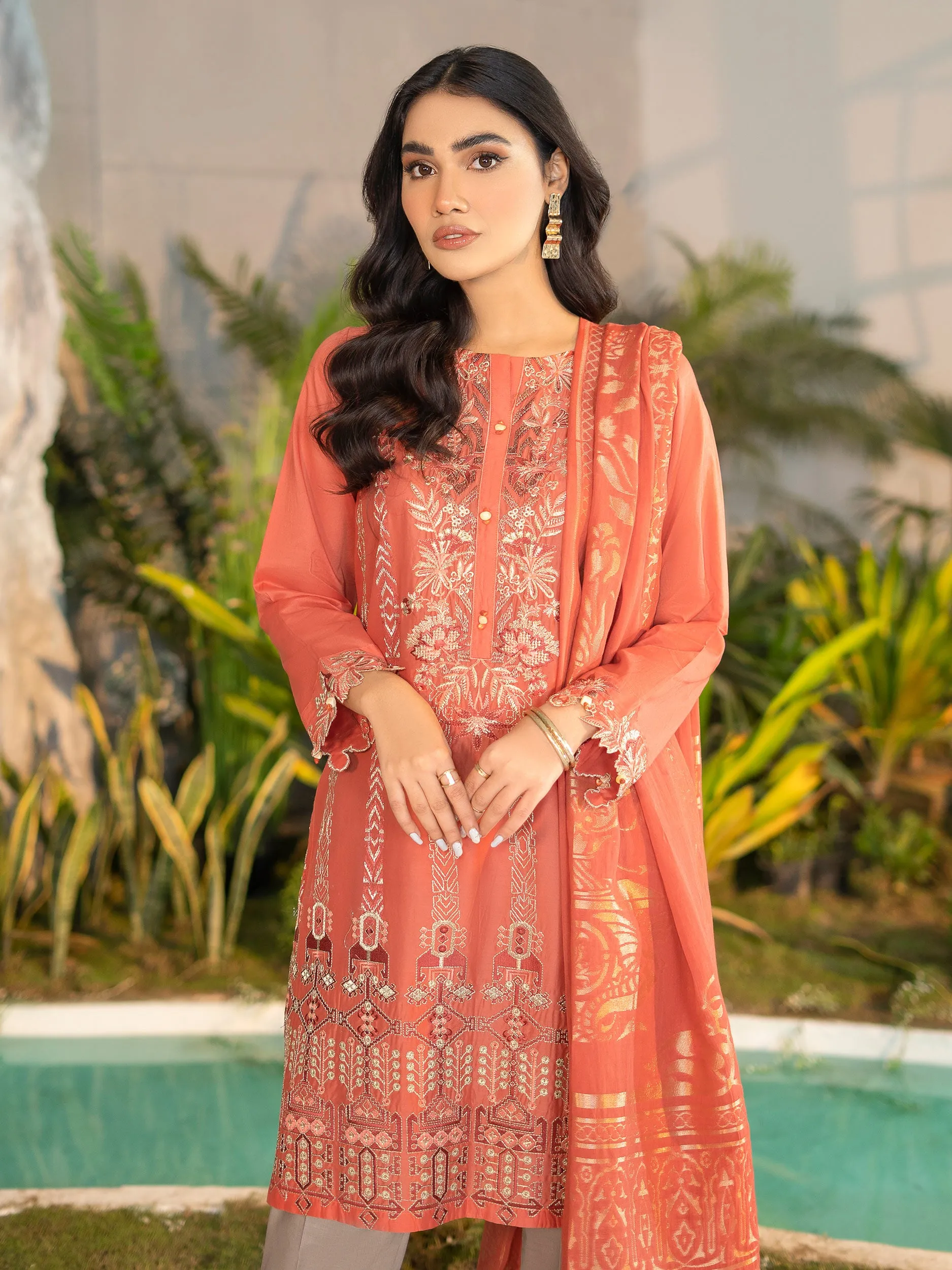 2 Piece Embroidered Lawn Suit