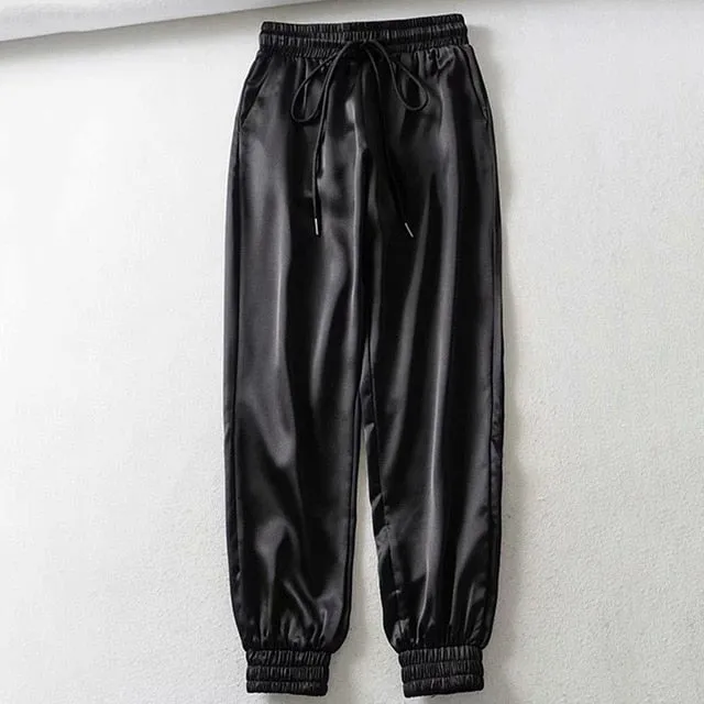 2021 Sweatpants Women Baggy Sports Pants Wide Leg Oversized Streetwear High Waisted Size S - 2XL