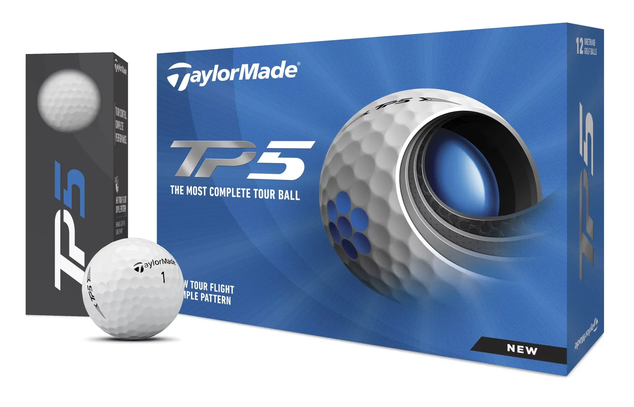 2021 TP5 Golf Balls, White, 12 Pack