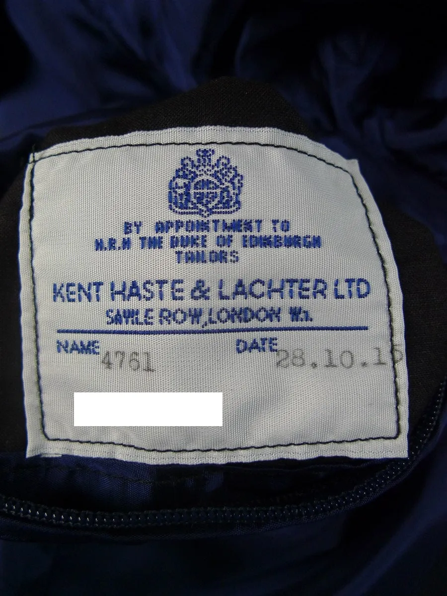 250724/044 immaculate kent haste lachter 2015 savile row bespoke teal blue solaro worsted suit 44-45 regular to long