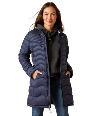 Ariat® Women's Navy Ideal Zip Front Genuine Down Coat