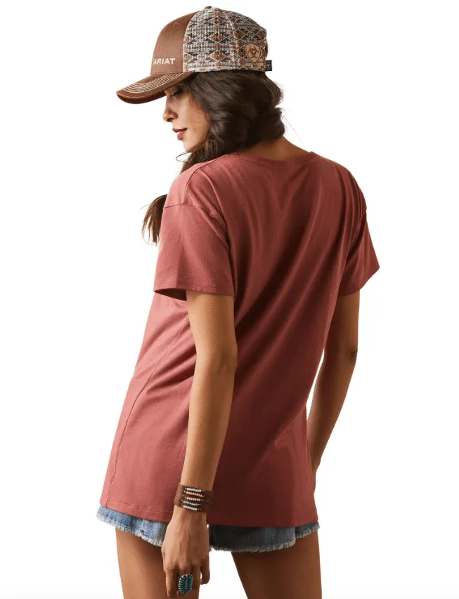 Ariat Women's Red Clay Farm Hair Tee 10044613