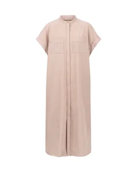 Art of Garden Cool Touch Pocket Long Shirt Dress