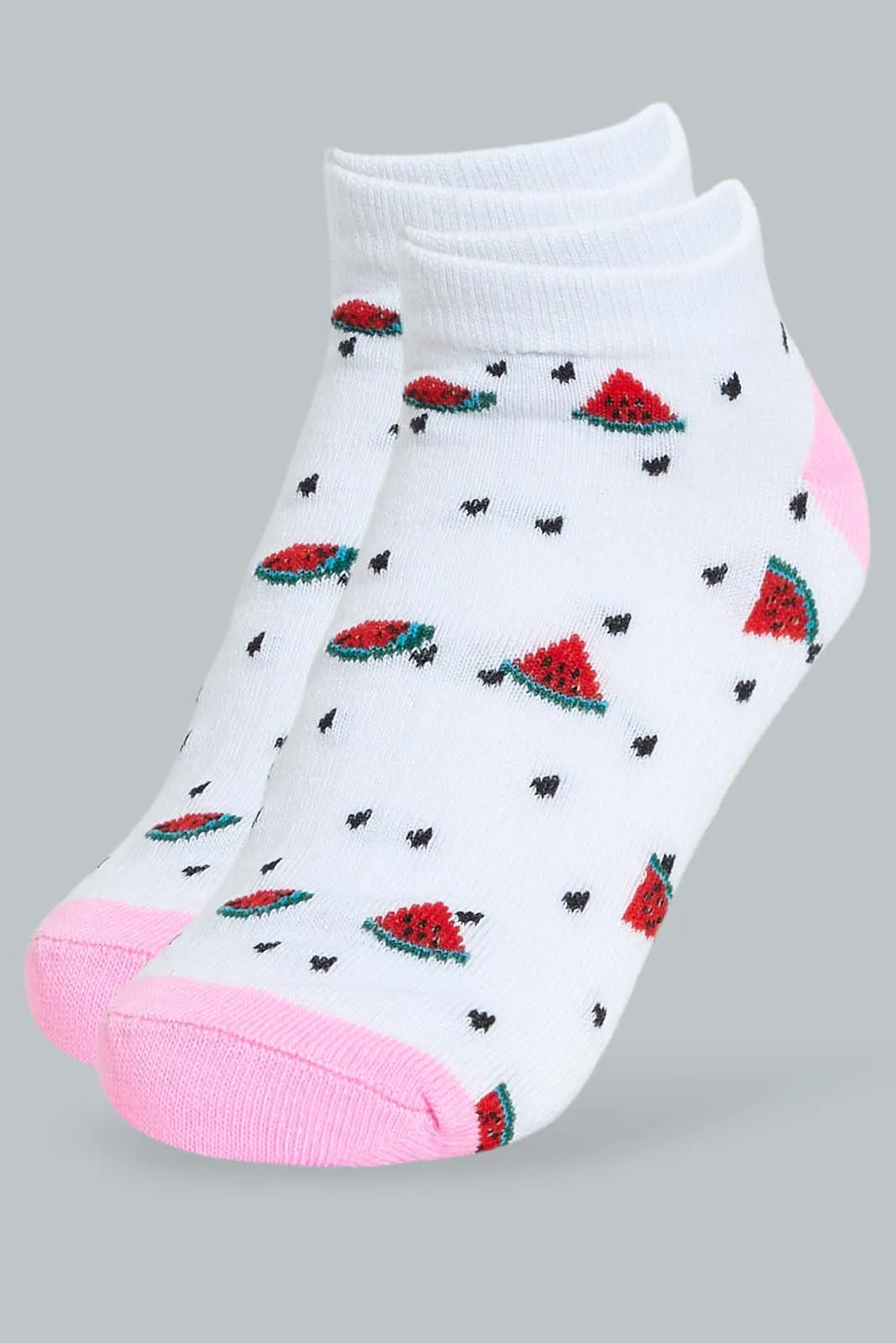 Assorted Printed Ankle Sock For Women (Pack of 5)