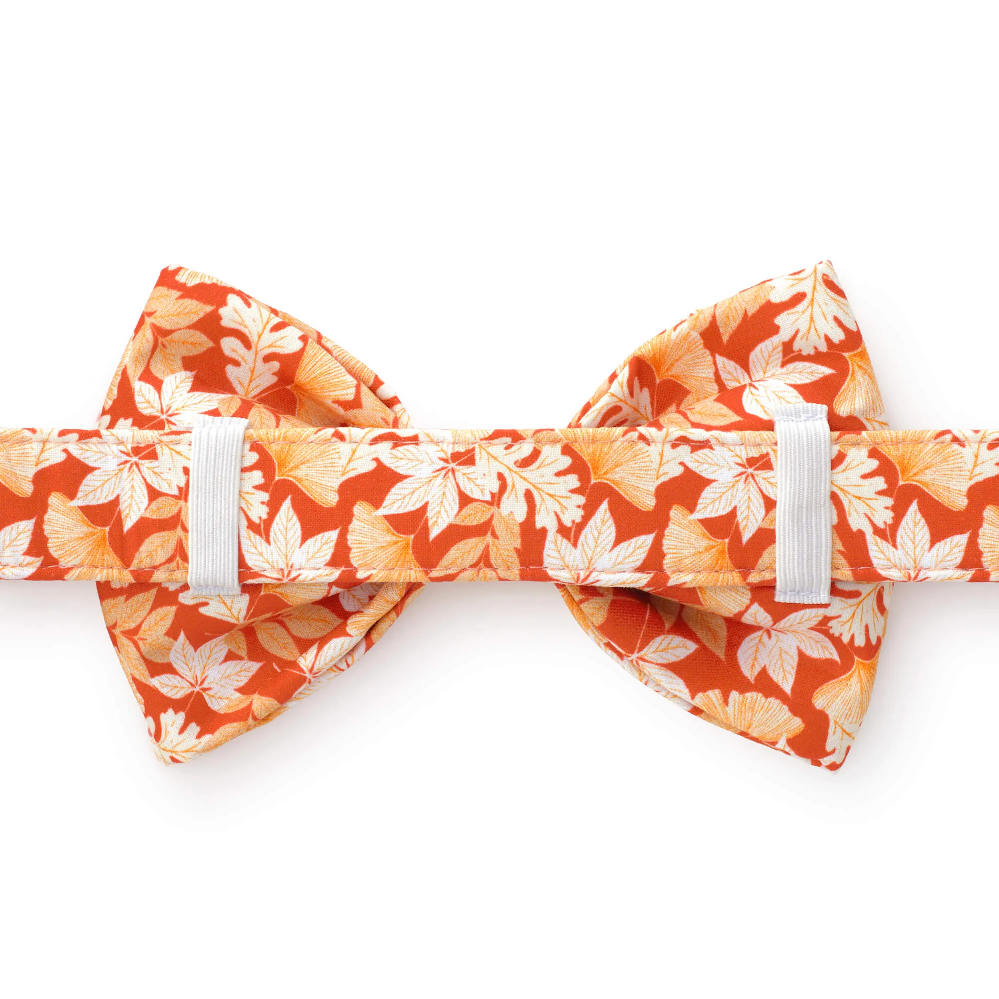 Autumn Leaves Rust Dog Bow Tie