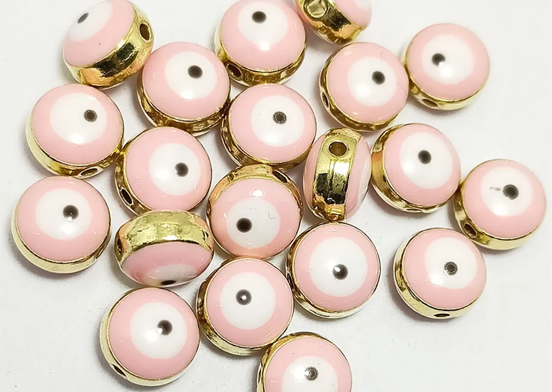 Baby Pink Evil Eye Charms