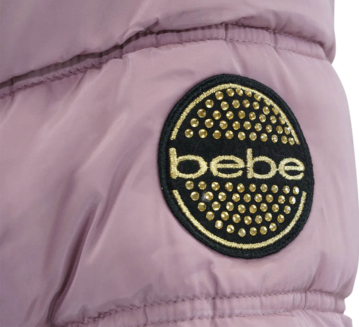 Bebe Women's Rib Bottom Puffer Jacket