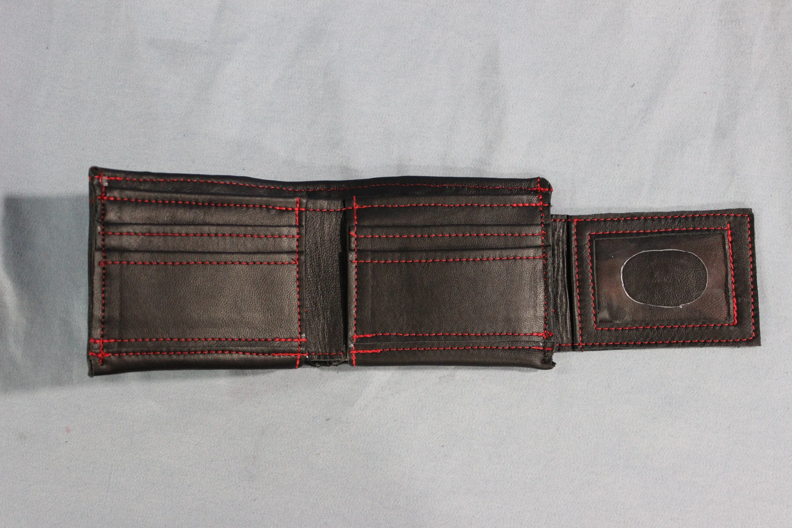 Bi-fold Red & Black Stingray Wallet