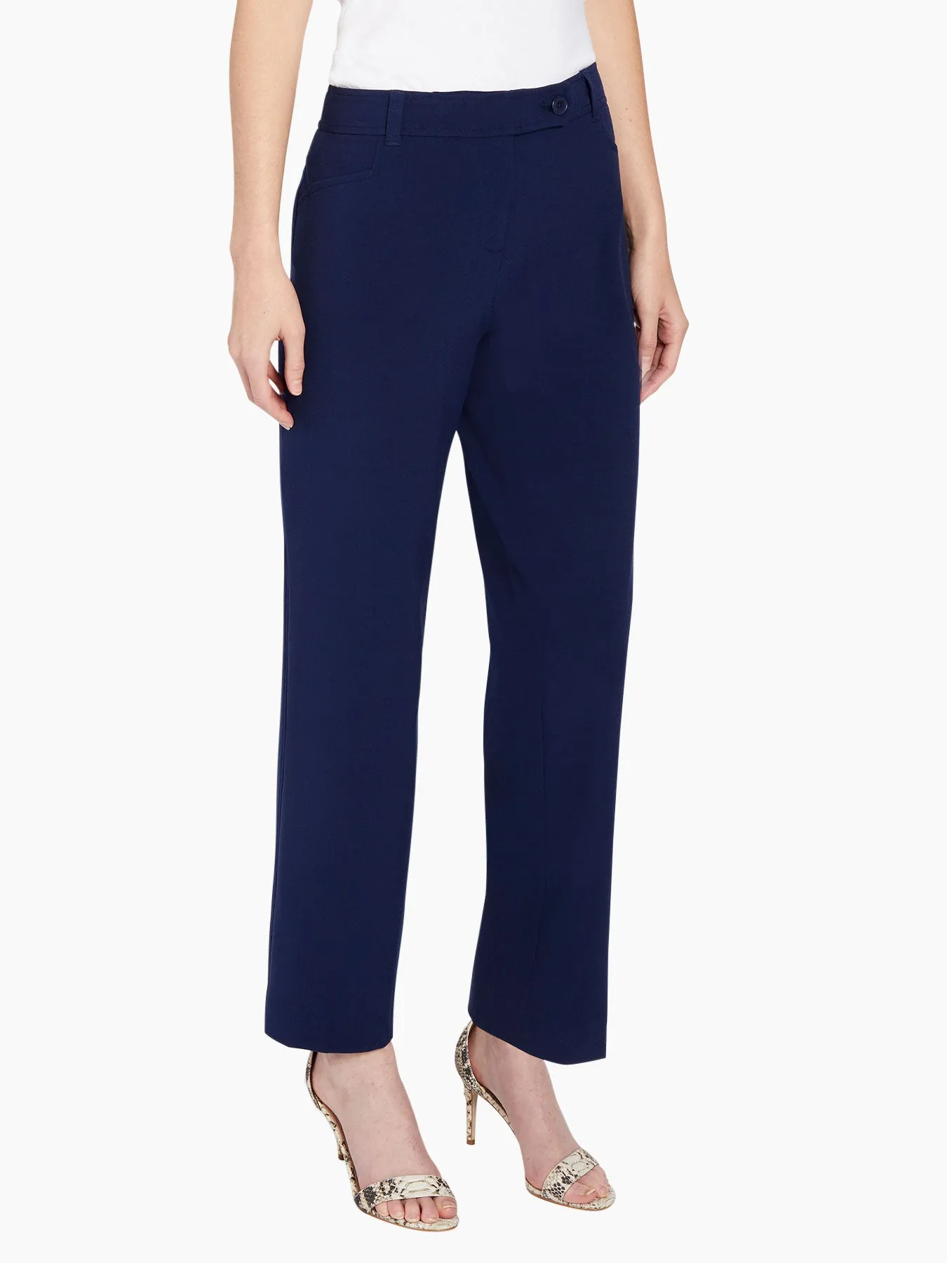 Bi-Stretch Straight Leg Pants