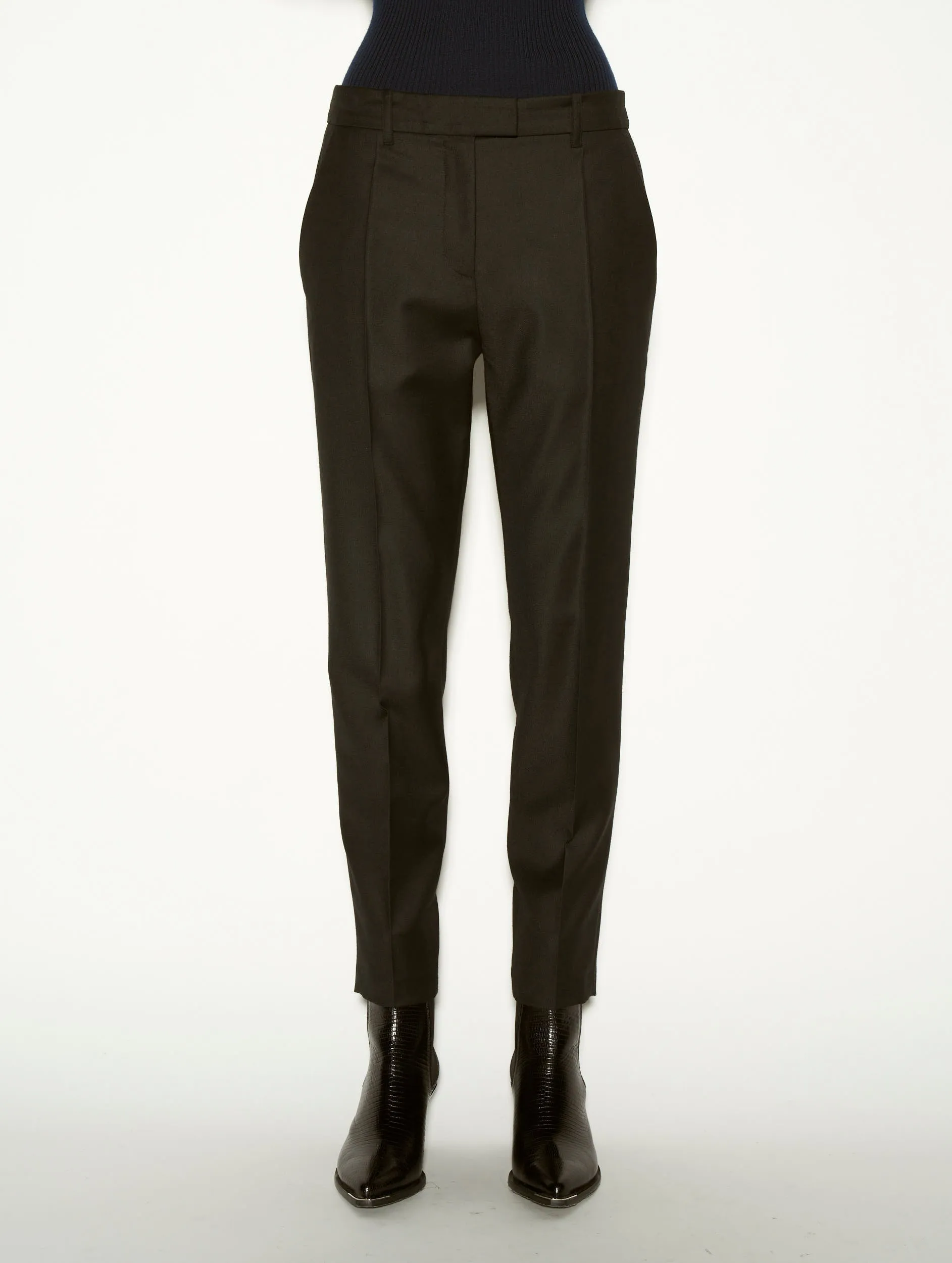 Black cashmere wool Roxy suit trousers