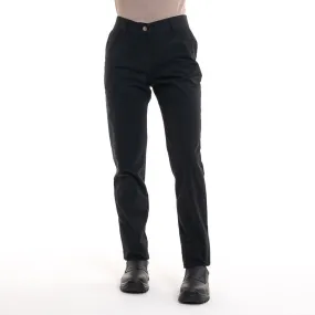 Black Soft Touch Pants for Women Cotton Stretch - Chiara - ROBUR