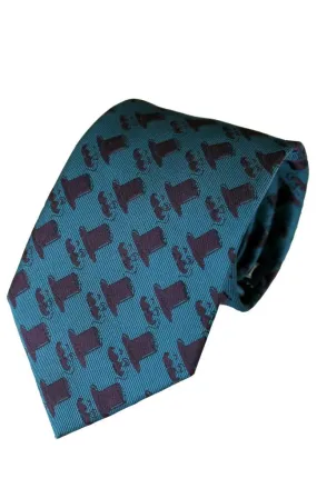 Blue Moustache Hat Tie - Brand New