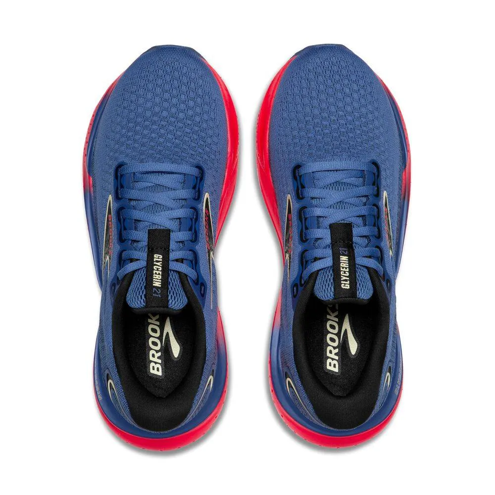 Brooks Glycerin 21 (Womens) - Blue/Black/Pink