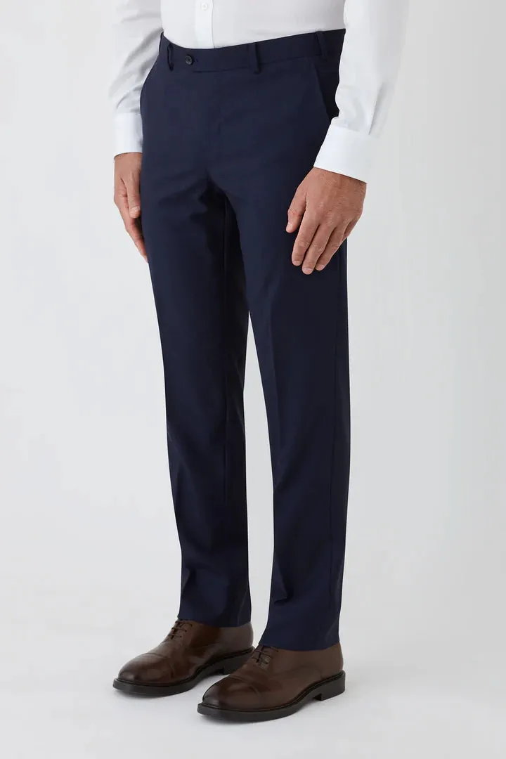 Cambridge - Pure Wool Interceptor Suit Pant - Navy