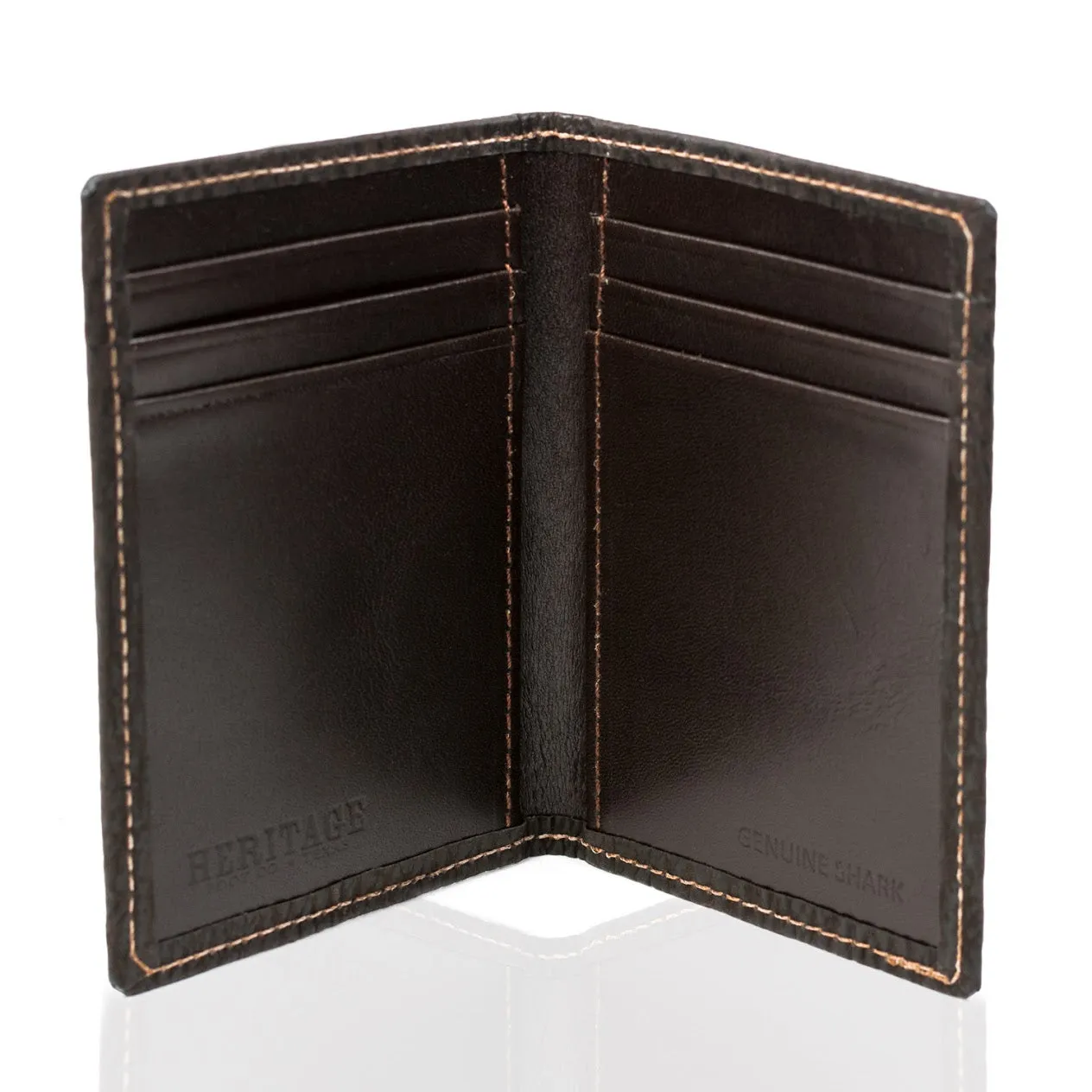 Card Case in Brown Shark