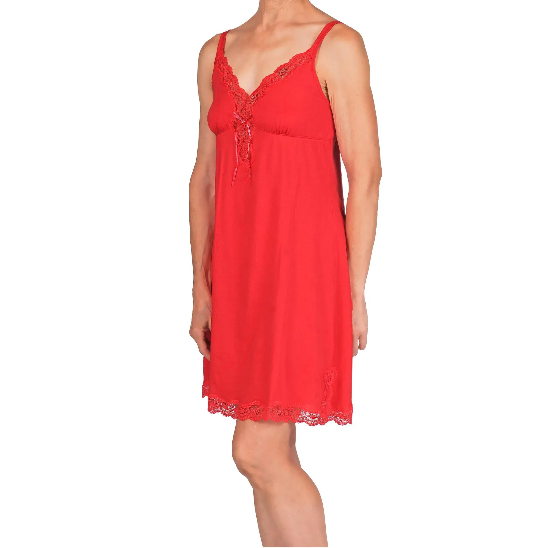 Carmen Chemise - Coral Red