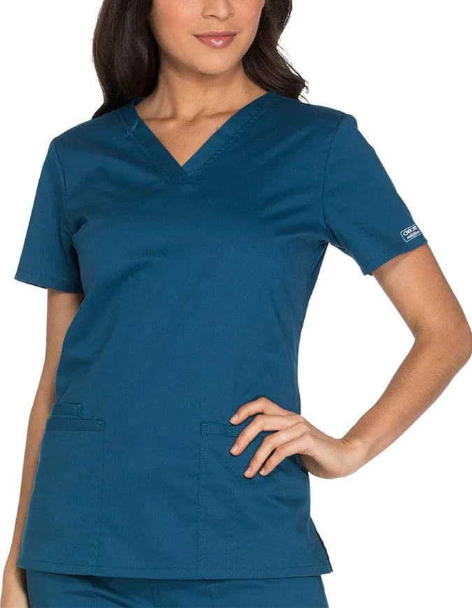 Cherokee Workwear Core Stretch Women's V-neck Basic Scrub Top