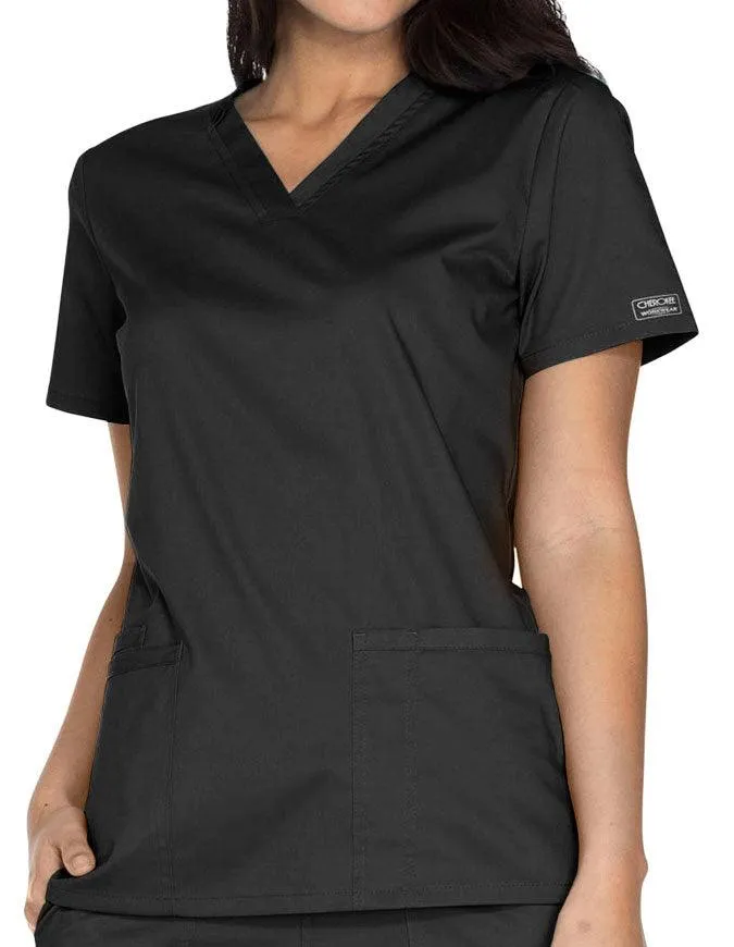 Cherokee Workwear Core Stretch Women's V-neck Basic Scrub Top