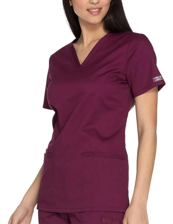 Cherokee Workwear Core Stretch Women's V-neck Basic Scrub Top