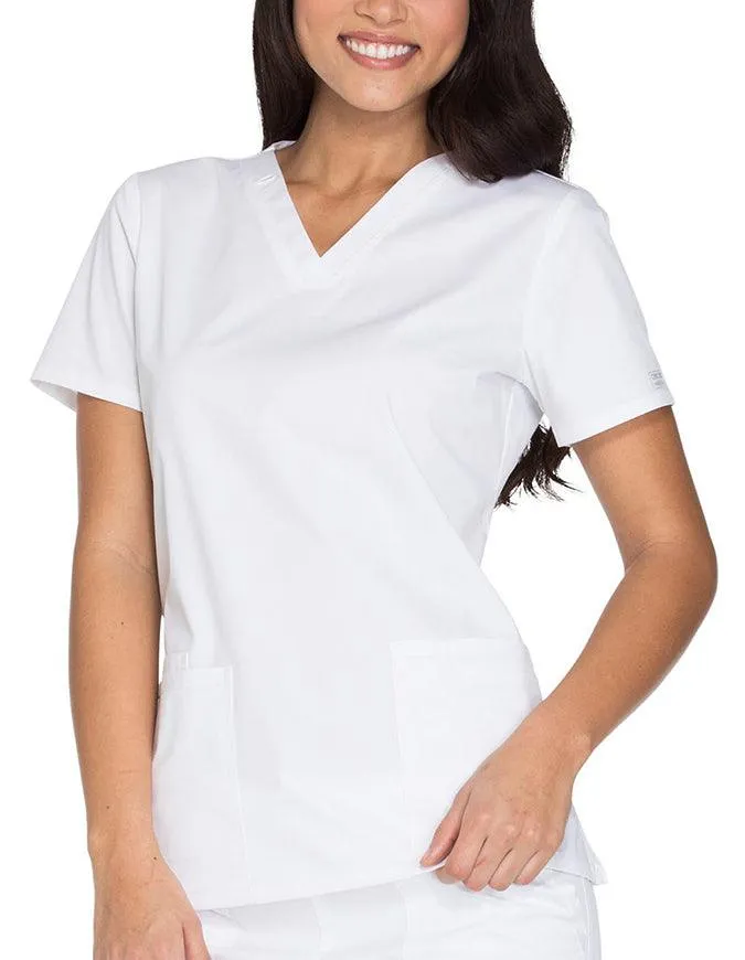 Cherokee Workwear Core Stretch Women's V-neck Basic Scrub Top