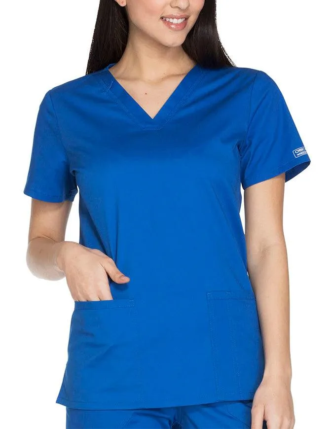 Cherokee Workwear Core Stretch Women's V-neck Basic Scrub Top