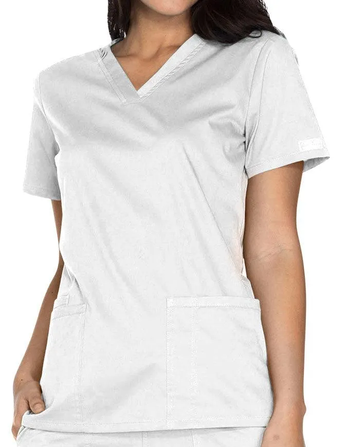 Cherokee Workwear Core Stretch Women's V-neck Basic Scrub Top