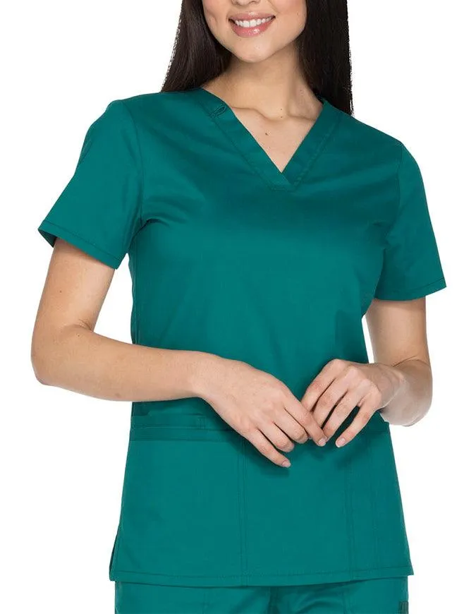 Cherokee Workwear Core Stretch Women's V-neck Basic Scrub Top