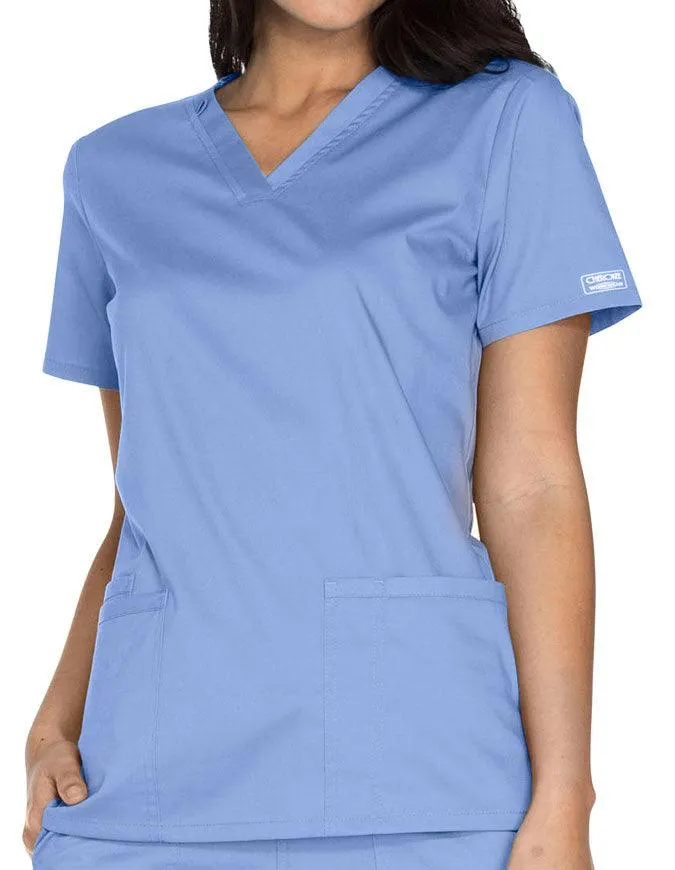 Cherokee Workwear Core Stretch Women's V-neck Basic Scrub Top