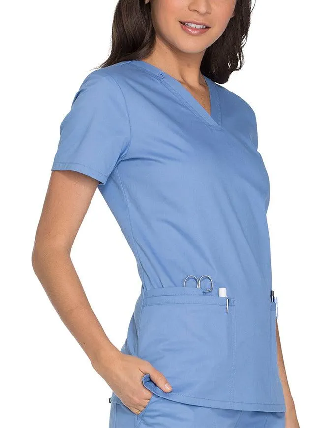 Cherokee Workwear Core Stretch Women's V-neck Basic Scrub Top