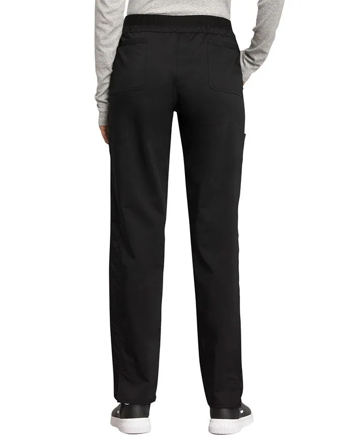 Cherokee Workwear Revolution Women's Mid Rise Tapered Leg Drawstring Tall Pant