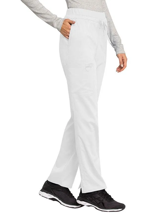 Cherokee Workwear Revolution Women's Mid Rise Tapered Leg Drawstring Tall Pant