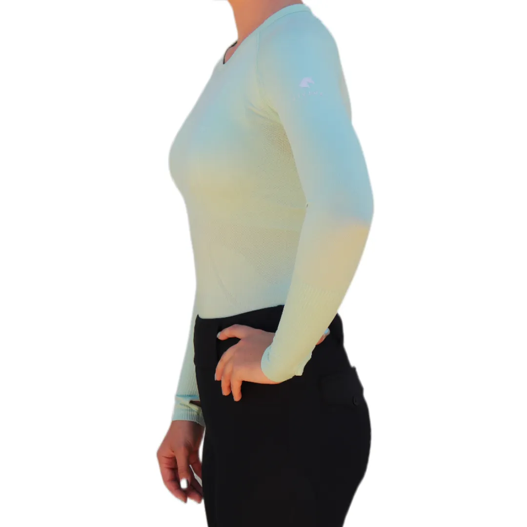 Chic Athletic Long Sleeve Shirt - Mint Green