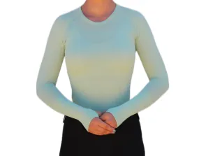 Chic Athletic Long Sleeve Shirt - Mint Green