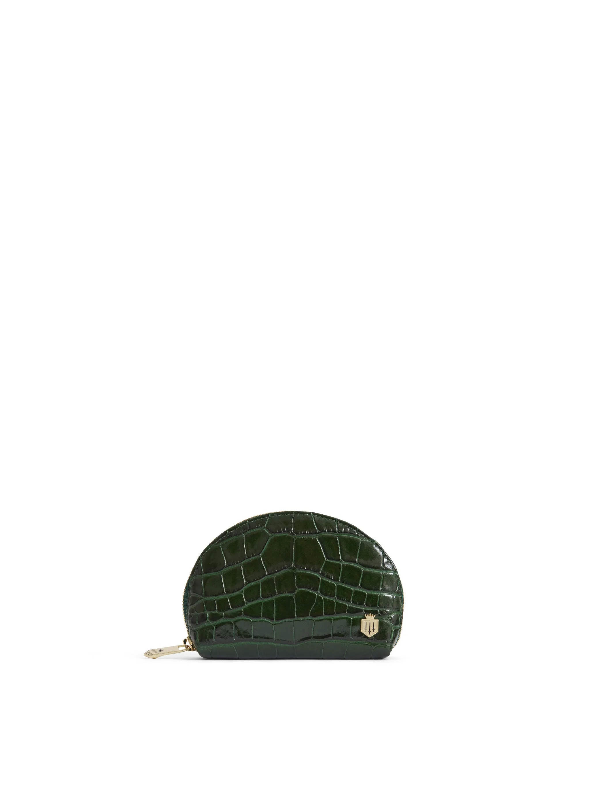 Chiltern Coin Purse - Emerald Green Croc Print (Limited Edition)