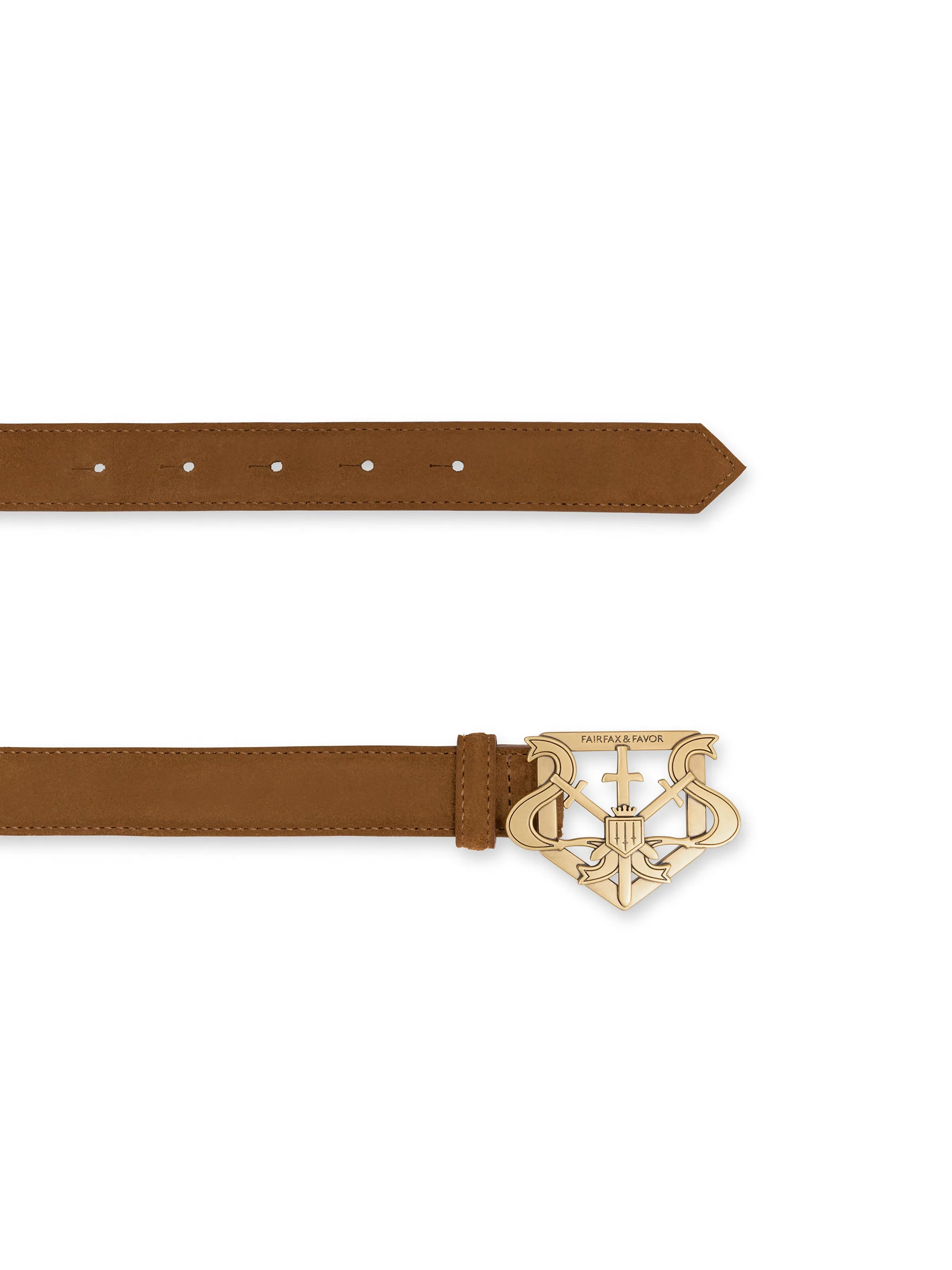 Clarence Belt - Tan Suede