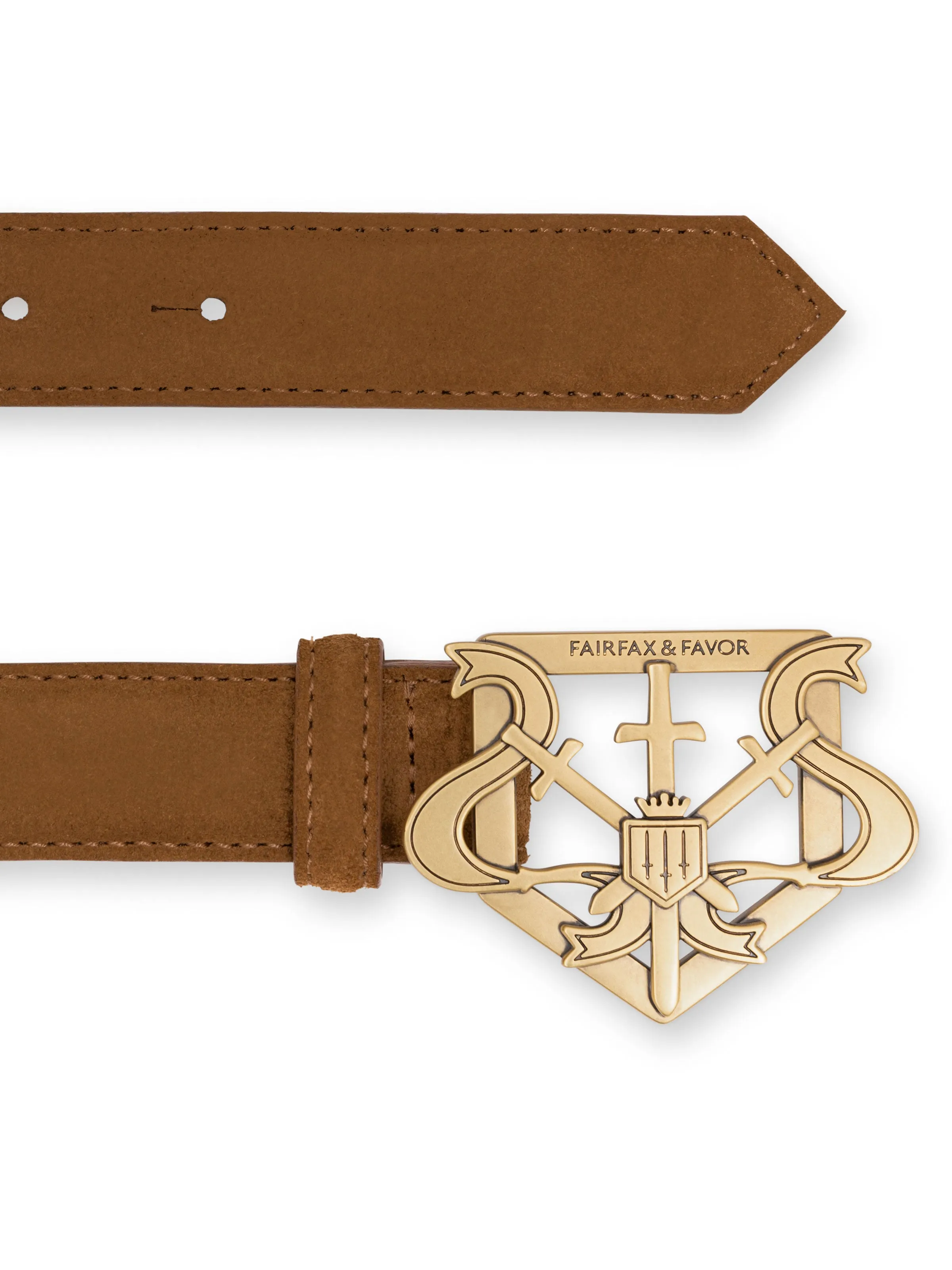 Clarence Belt - Tan Suede