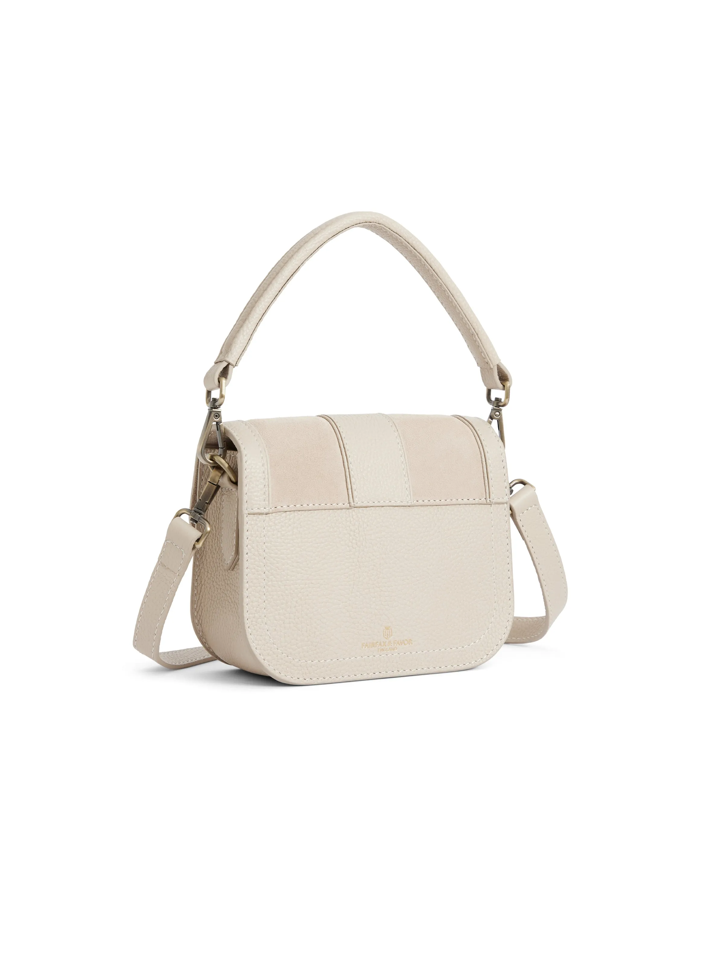 Clarence Handbag - Stone Suede