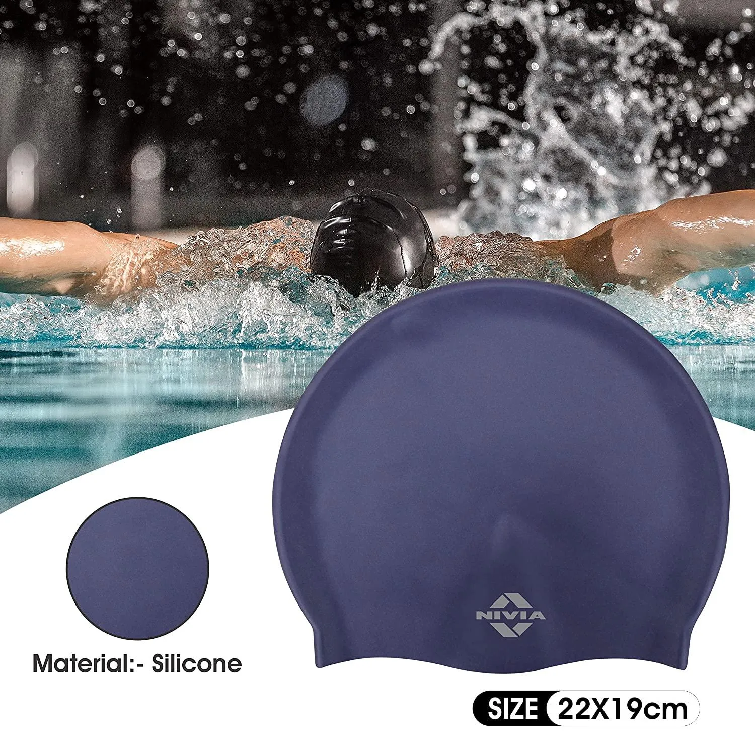 Classic Silicone Adult Swimming Cap