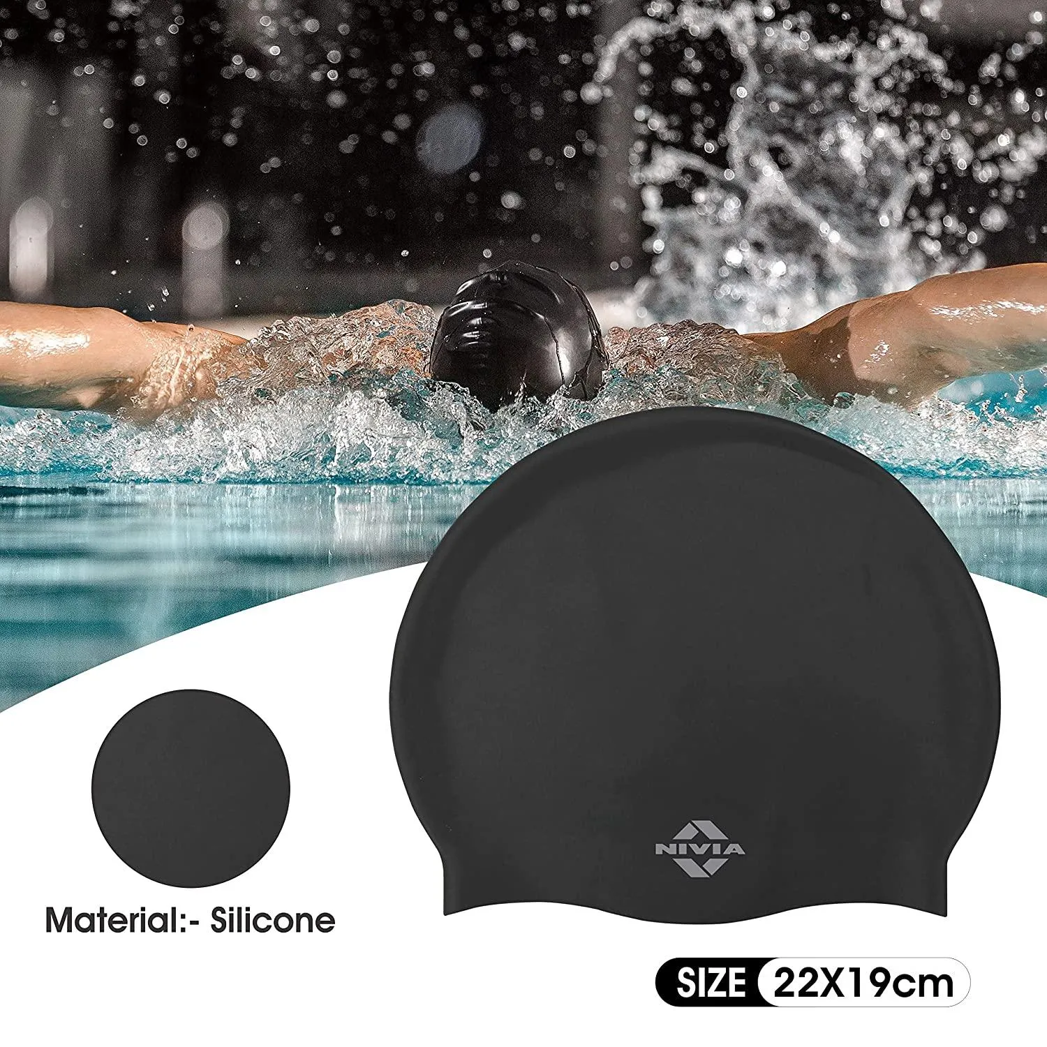 Classic Silicone Adult Swimming Cap