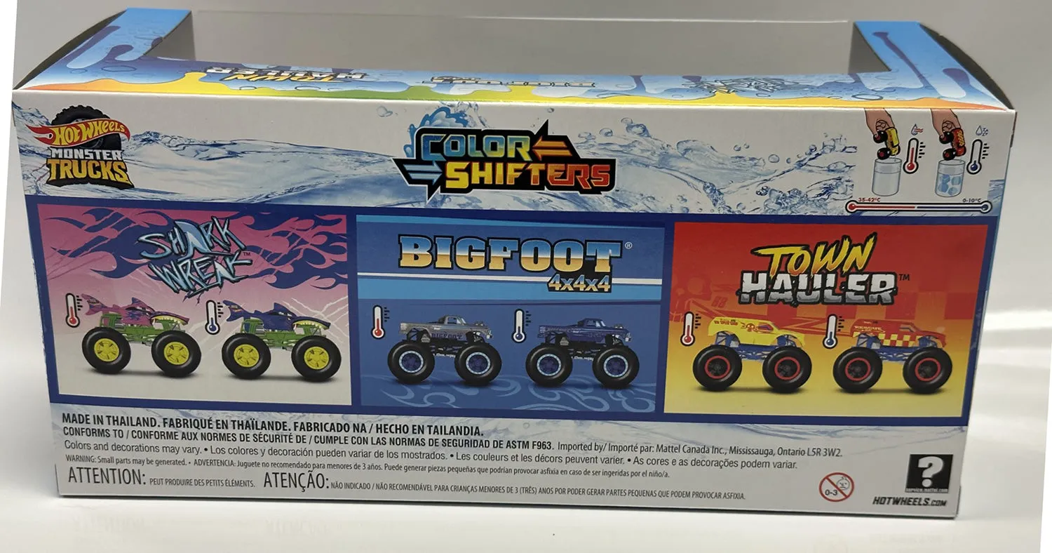 Color Shifters Hot Wheels 3-Pack With BIGFOOT