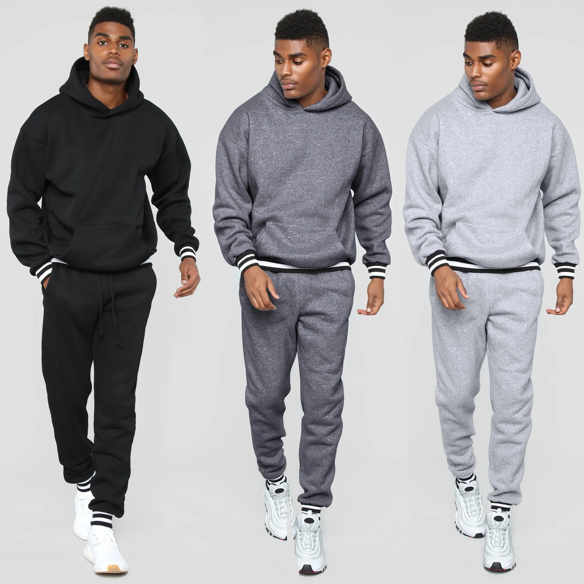 Custom High Quality Men Sweatsuits Set with Blank Design - Premium Comfort & Style