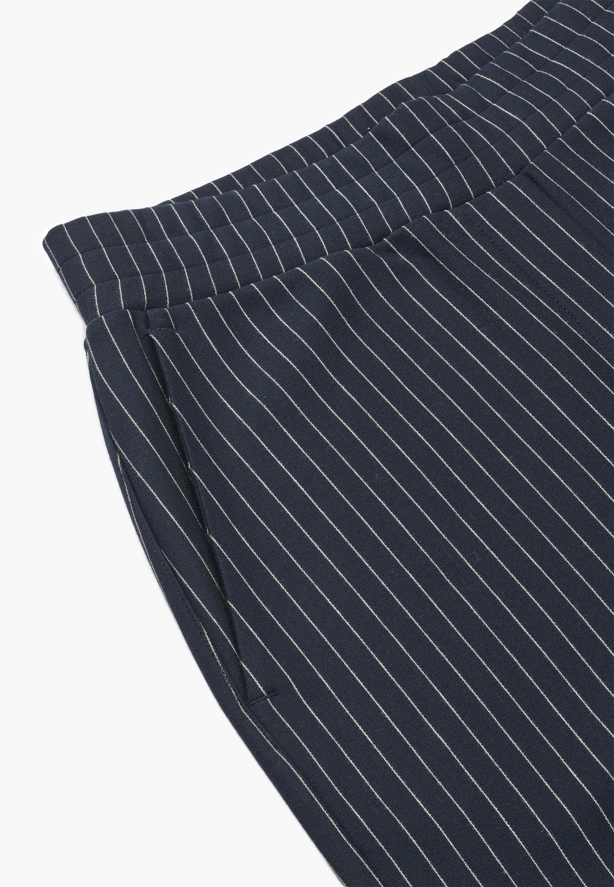 Daisy Pure Straight - Medium Length - Navy Stripe Brushed