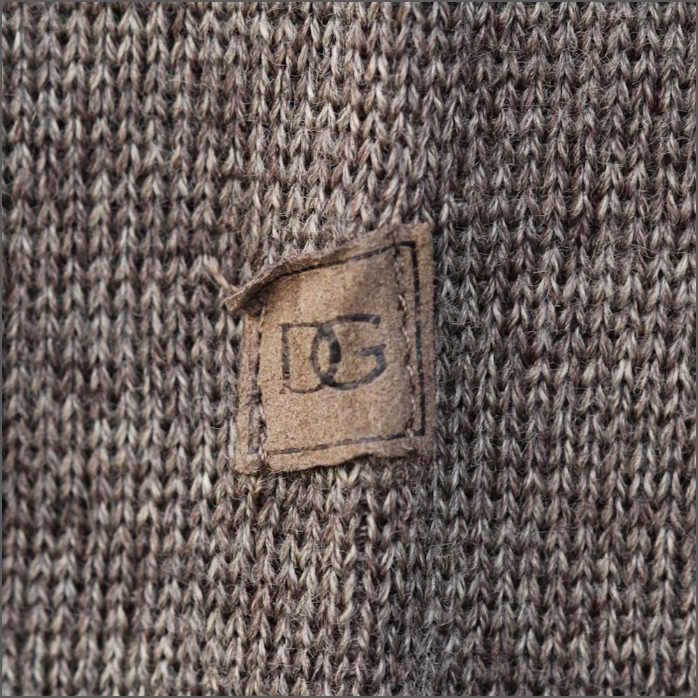 Dg's Prestige Tan Pattern Crew Neck^