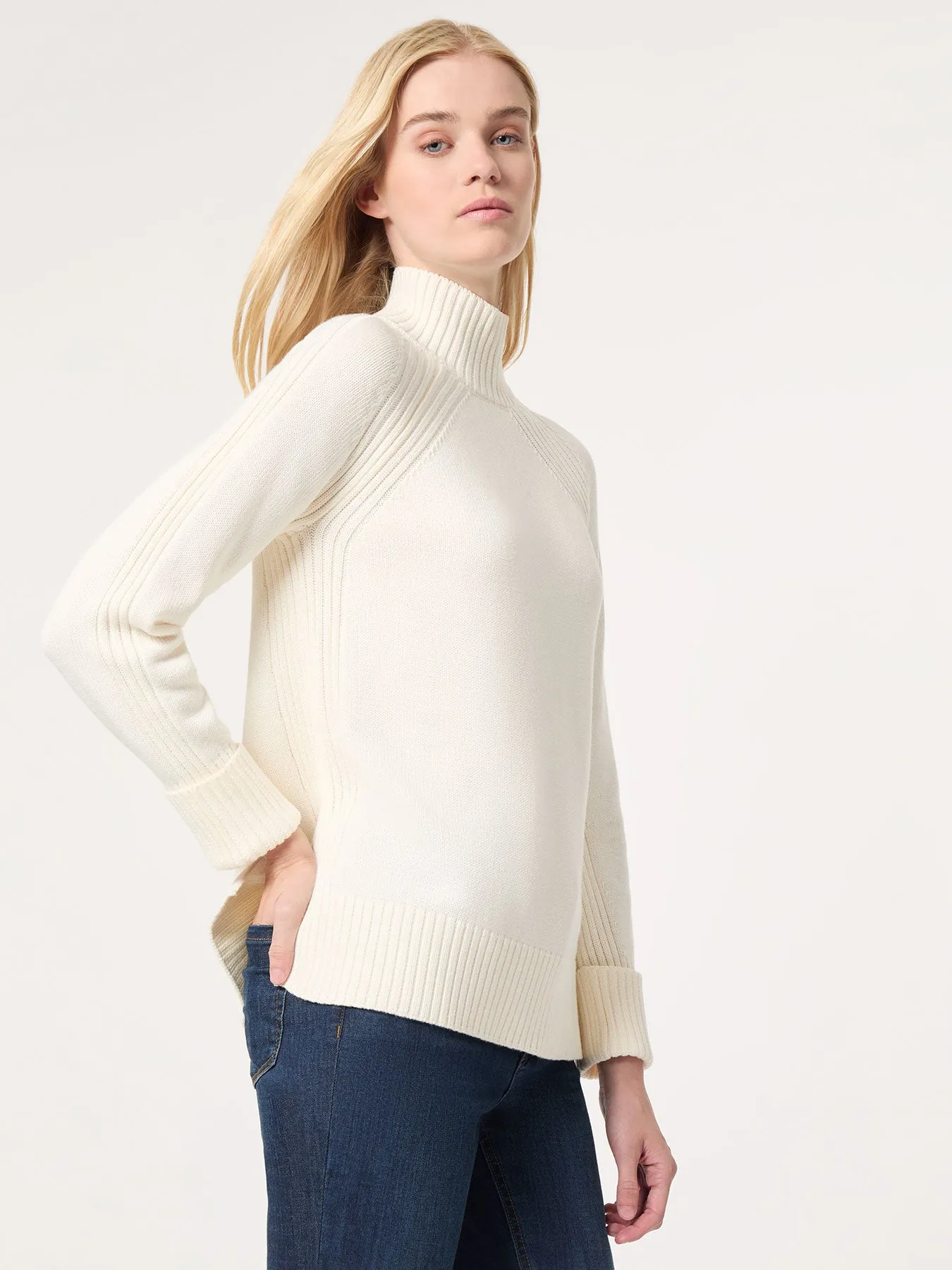 Directional Ribbed Sweater