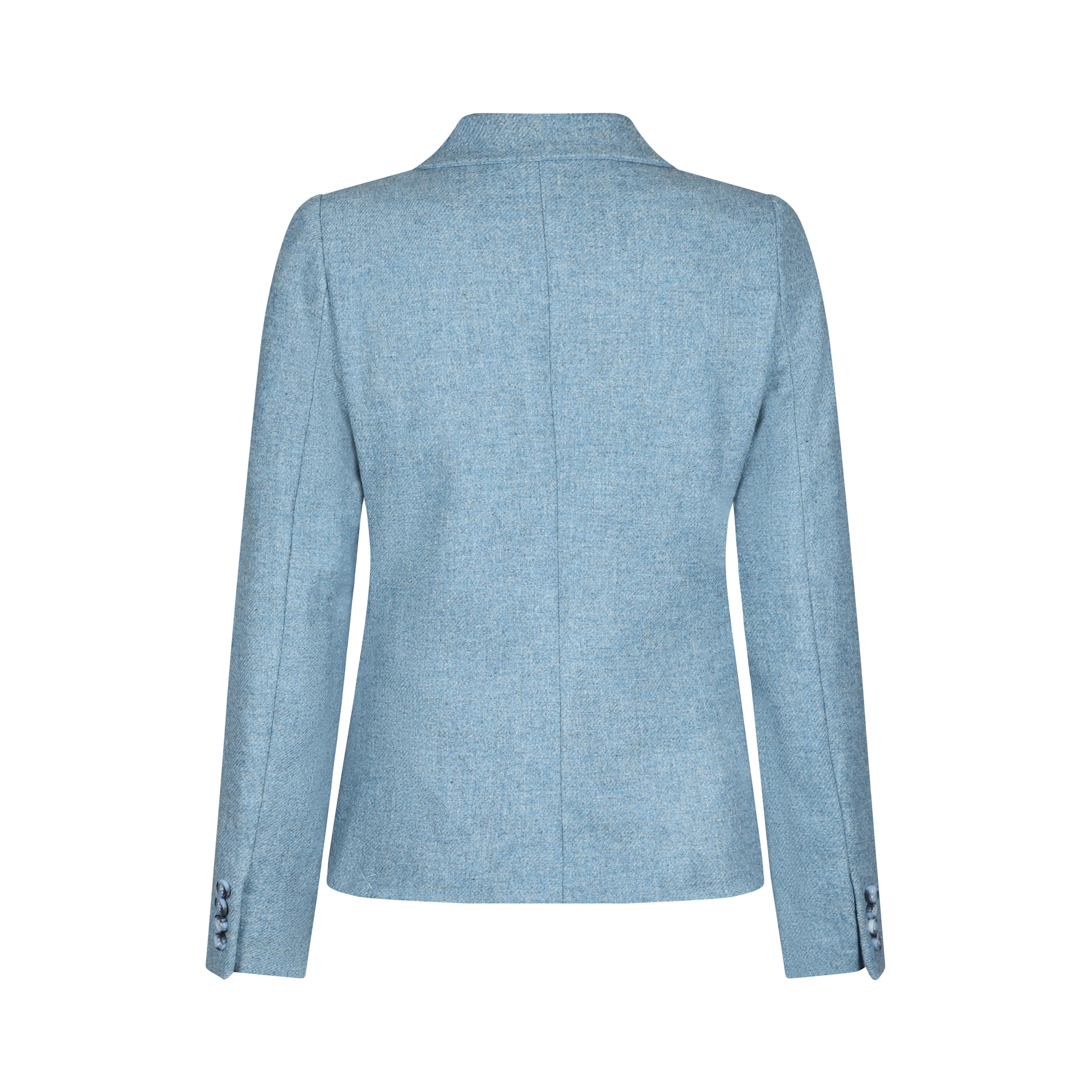 Dusty Blue Orla Donegal Tweed Jacket