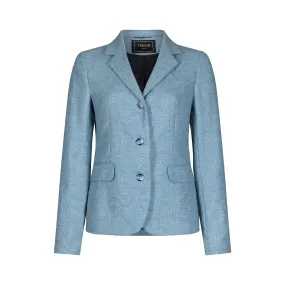 Dusty Blue Orla Donegal Tweed Jacket