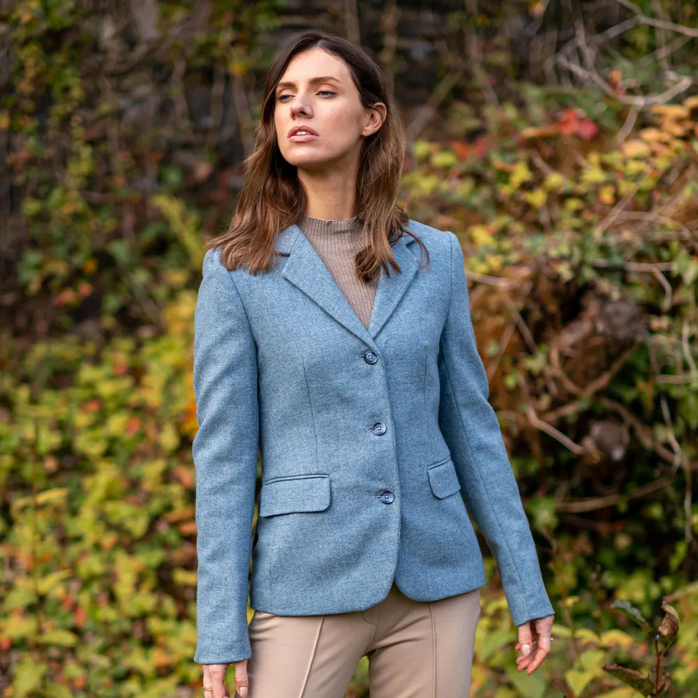 Dusty Blue Orla Donegal Tweed Jacket